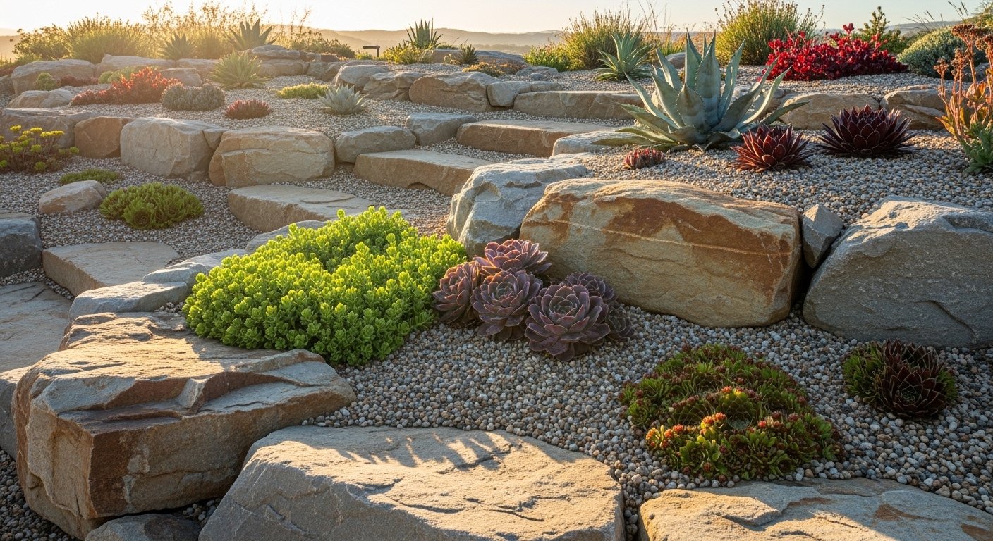 15 Best Rock Garden Design Low Maintenance for Dry Climates