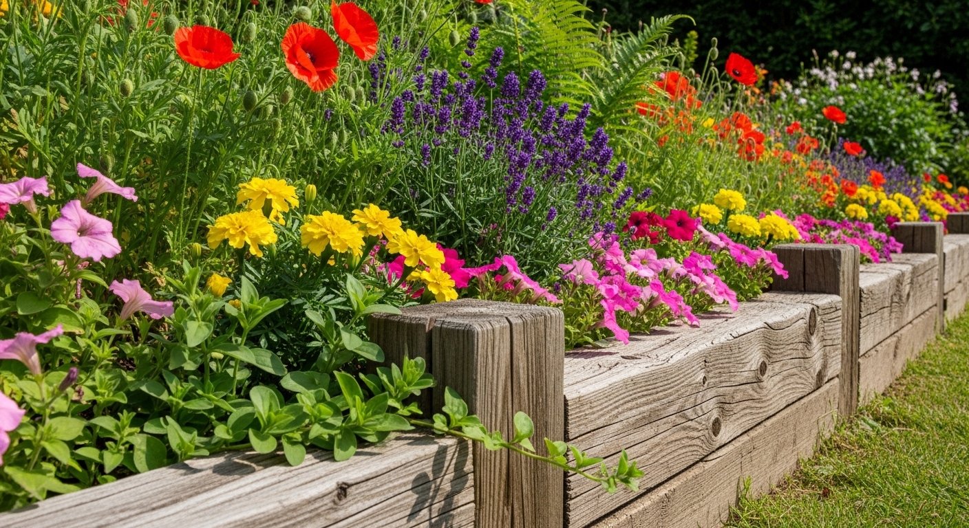 12 Easy Garden Bed Edging Wood Projects for Any Yard
