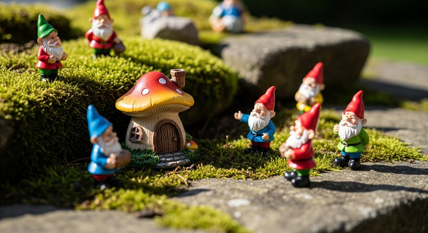 12 Fun Gnome Garden Miniature Displays to Build Today